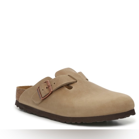 NWT Authentic Birkenstock Boston Soft Bed Oiled Leather in Tobacco Brown - Picture 5 of 16